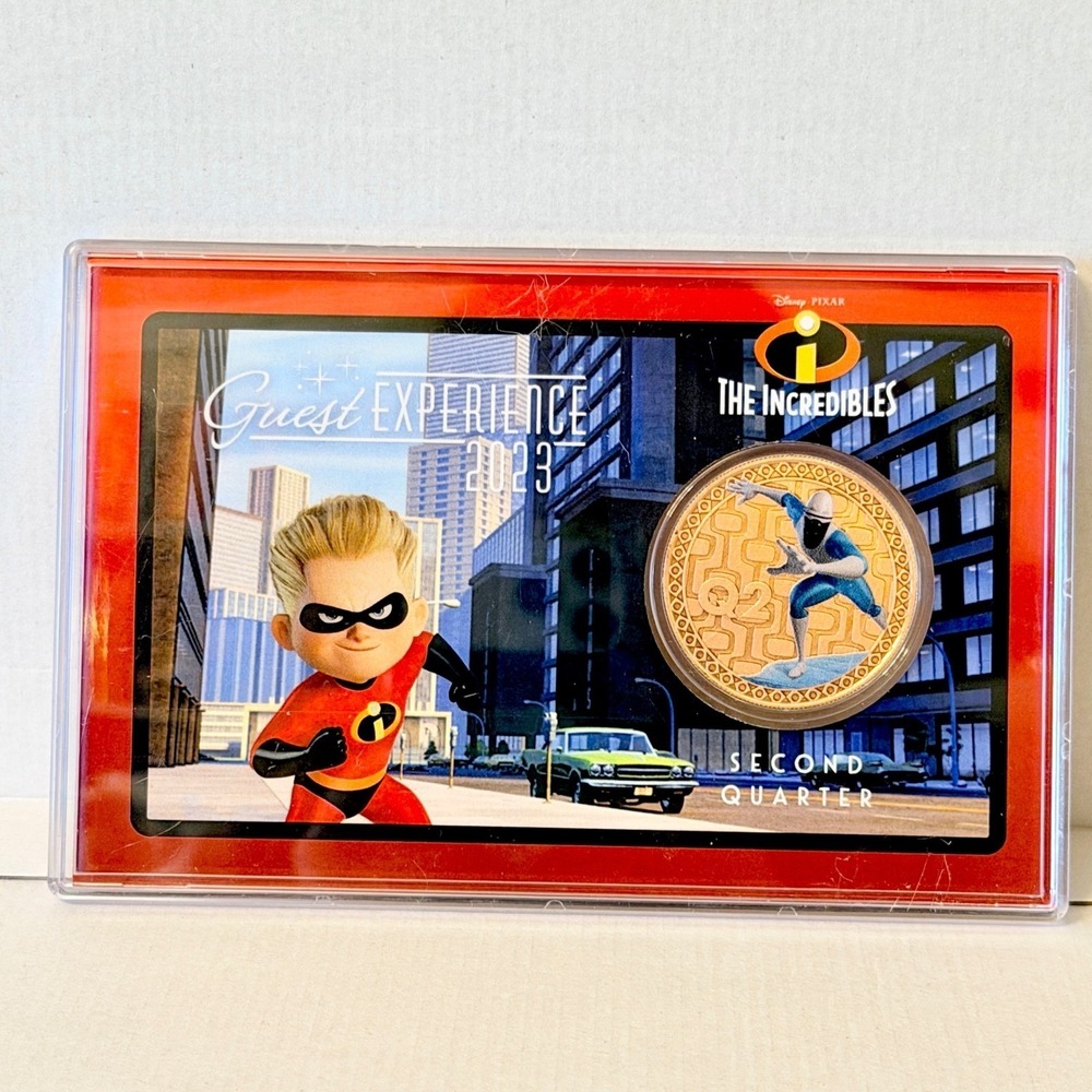 Disney Central 2023 The Incredibles Frozone Q2 Bronze Coin Cast Member Exclusive